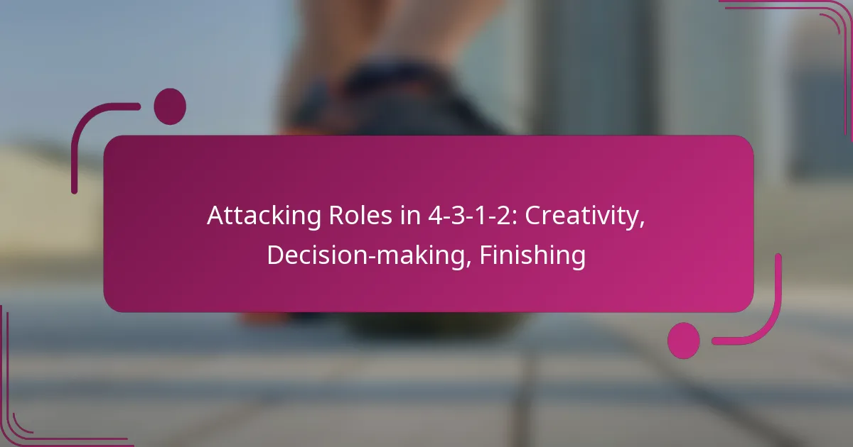 Attacking Roles in 4-3-1-2: Creativity, Decision-making, Finishing