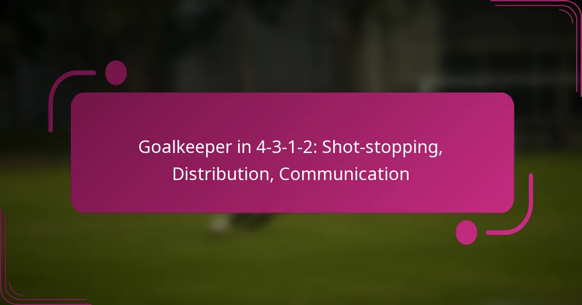 Goalkeeper in 4-3-1-2: Shot-stopping, Distribution, Communication