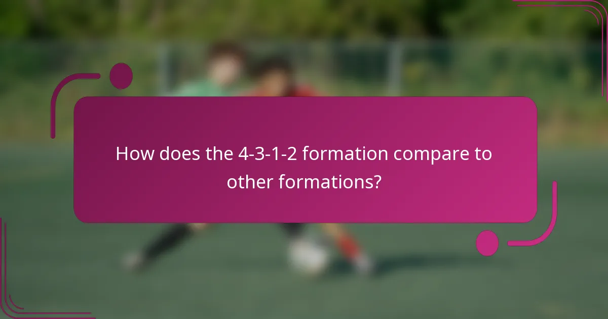 How does the 4-3-1-2 formation compare to other formations?